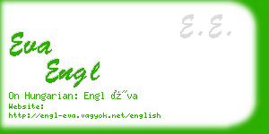 eva engl business card